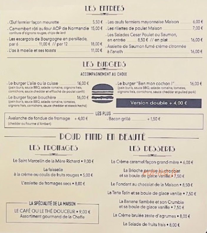 L Aile ou la Cuisse — carte page 1