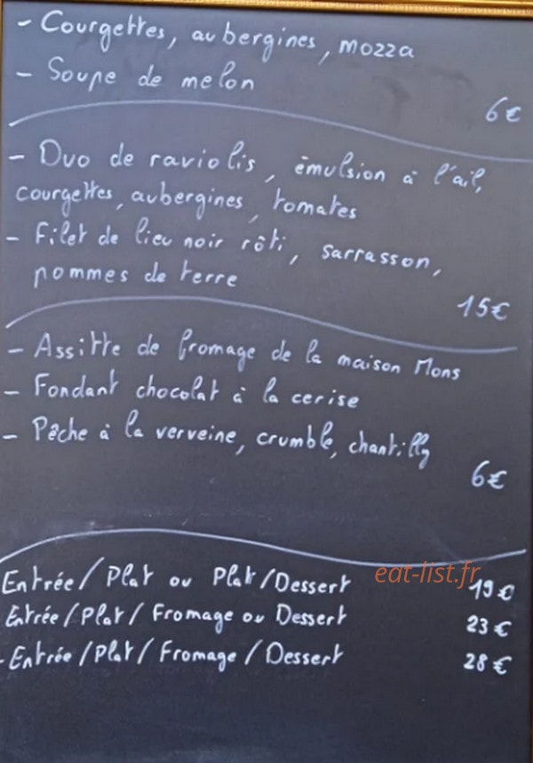 L'hédoniste — carte page 1
