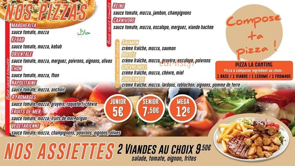 La Cantine — carte page 1