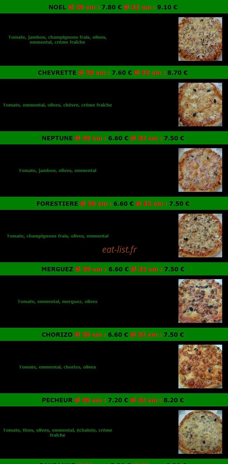La Pizza Riv' — carte page 3
