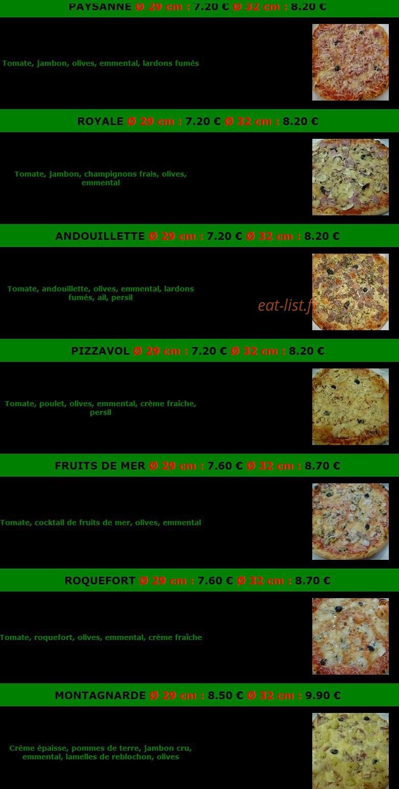 La Pizza Riv' — carte page 4