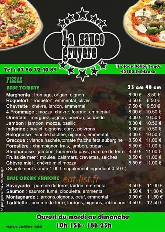 La sauce Gruyère — carte page 1
