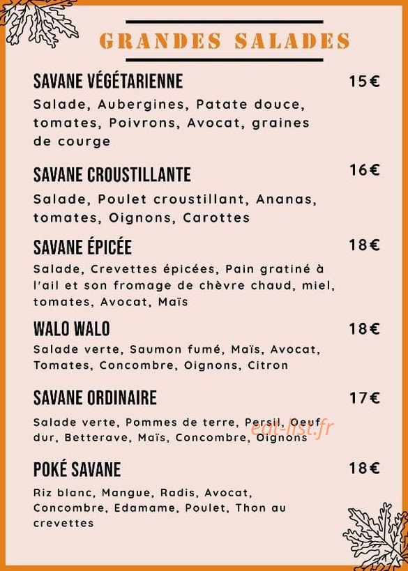 La Savane — carte page 2