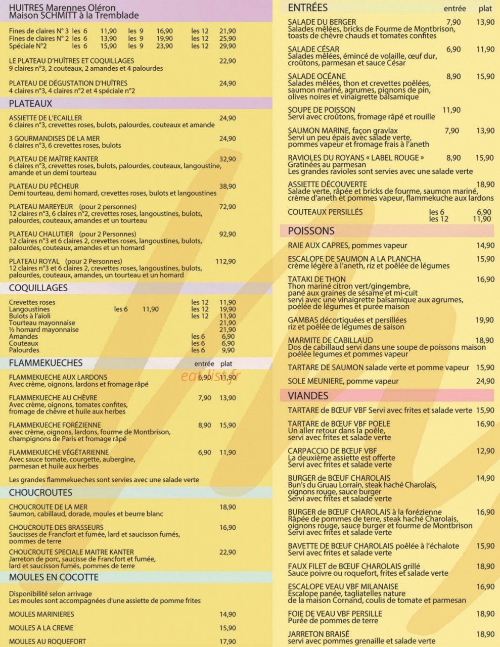 La taverne de maître kanter — carte page 1