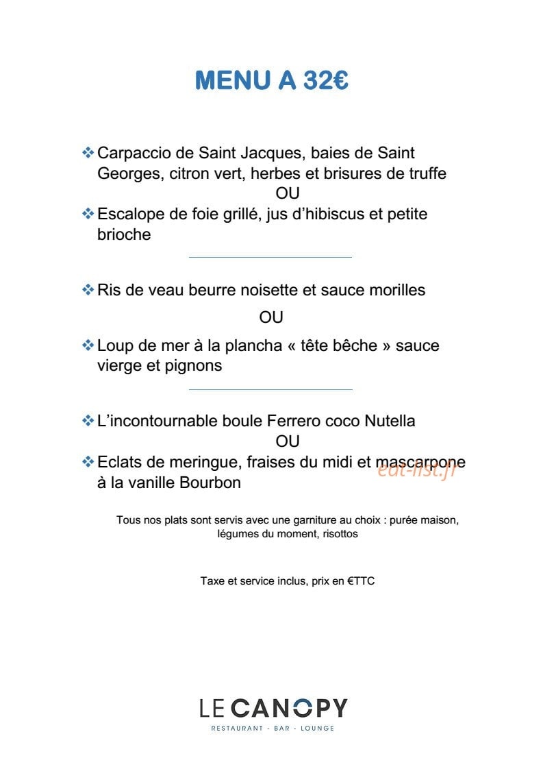Le Canopy — carte page 8