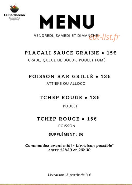Le darsheenn — carte page 1