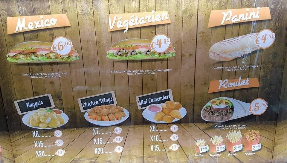 Le tacos — carte page 5