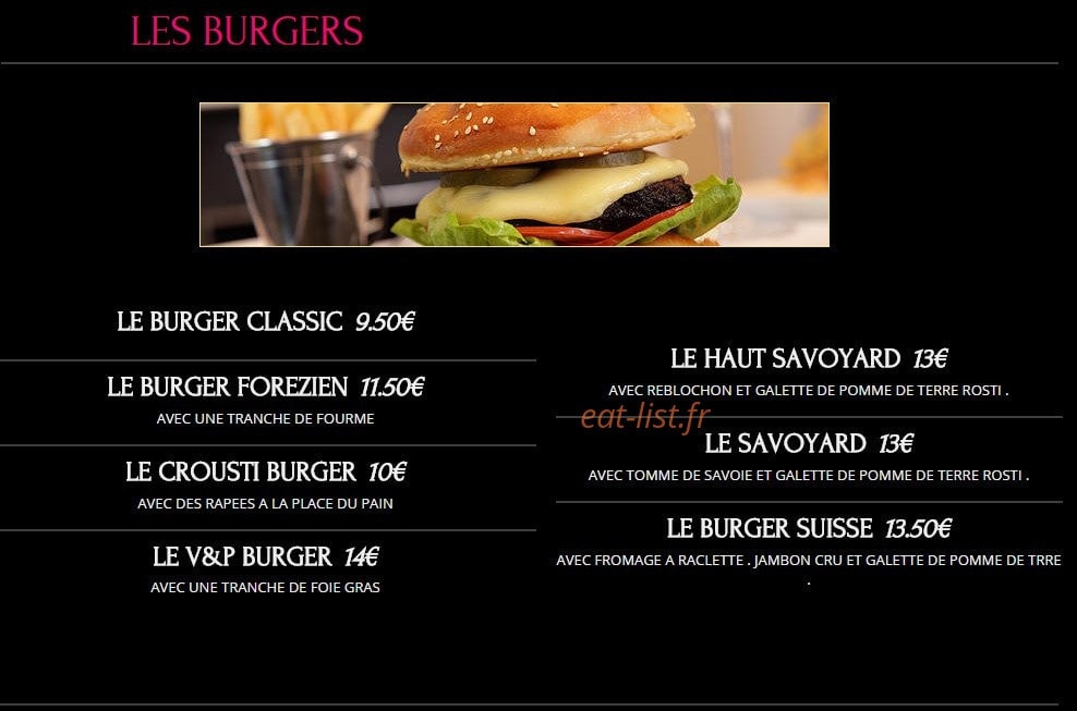 Le v&p — carte page 2