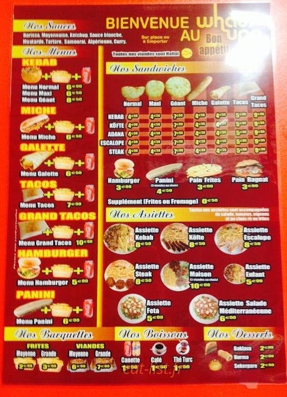 Le What's Up ? — carte page 1