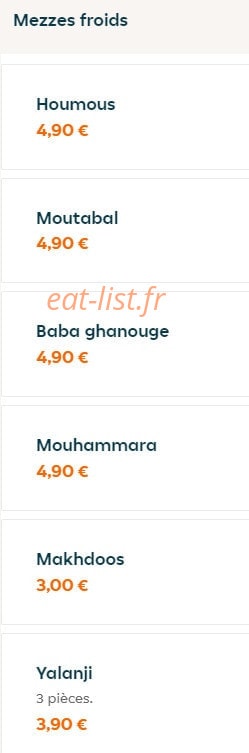 Mozaik Resto — carte page 4