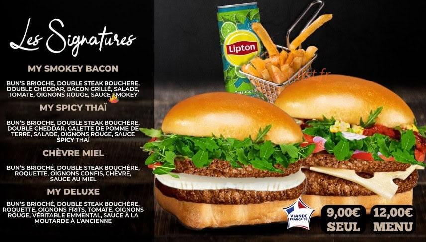 My burger — carte page 2