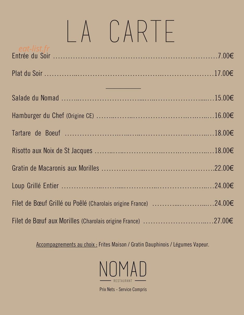 Nomad — carte page 1