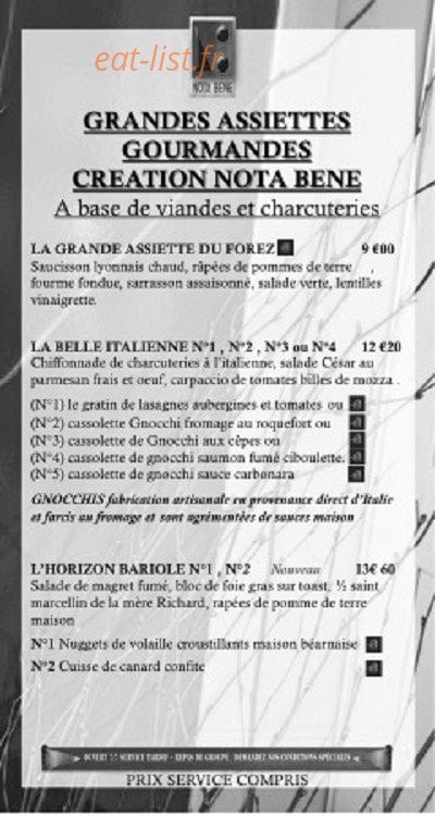 Nota bene — carte page 9