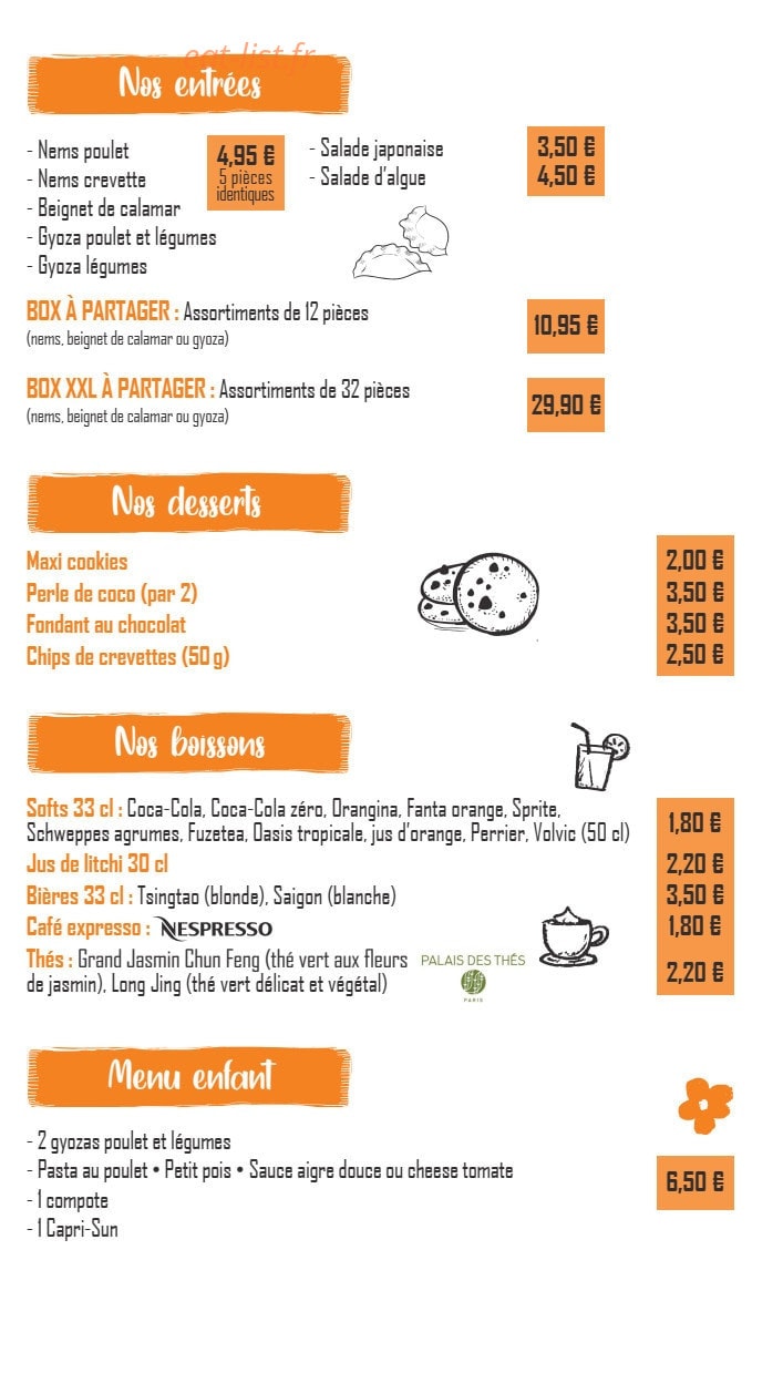 One Wok — carte page 4