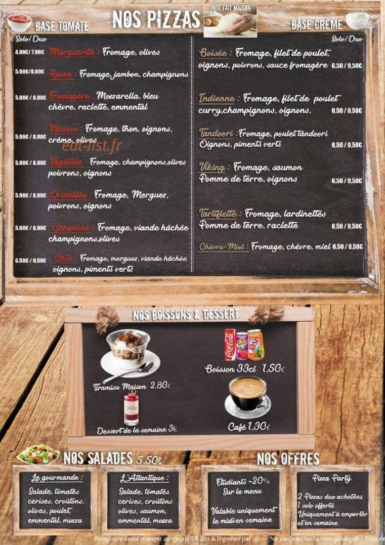 Original Food — carte page 4