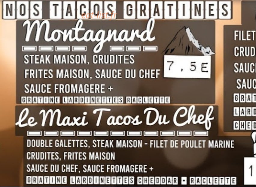 Original Food — carte page 8