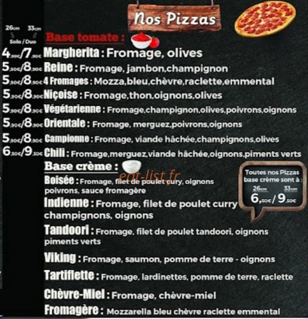 Original Food — carte page 3
