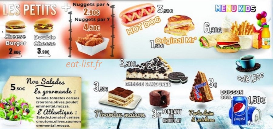 Original Food — carte page 7