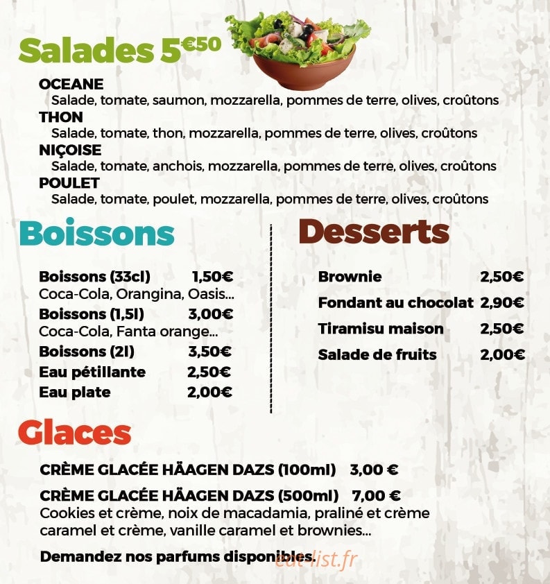 Pizz'à L'ancienne — carte page 2