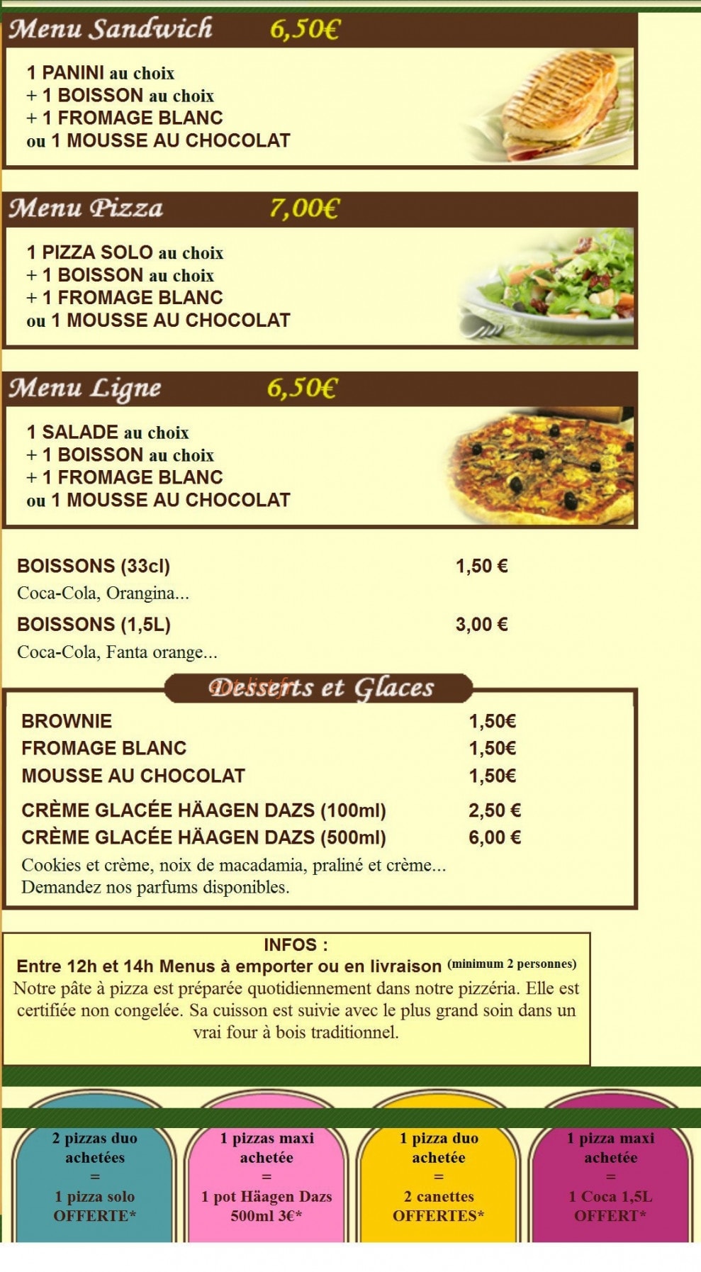 Pizz'a L'ancienne — carte page 4