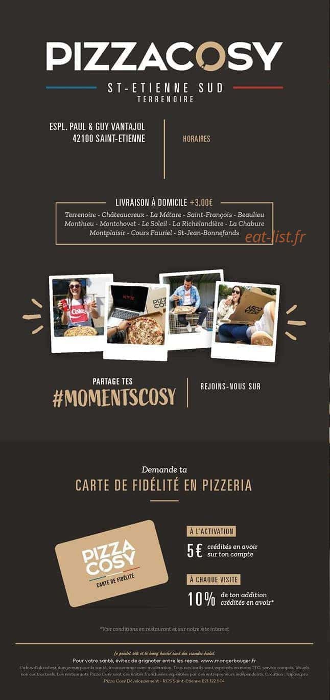 Pizza Cosy saint etienne sud — carte page 6