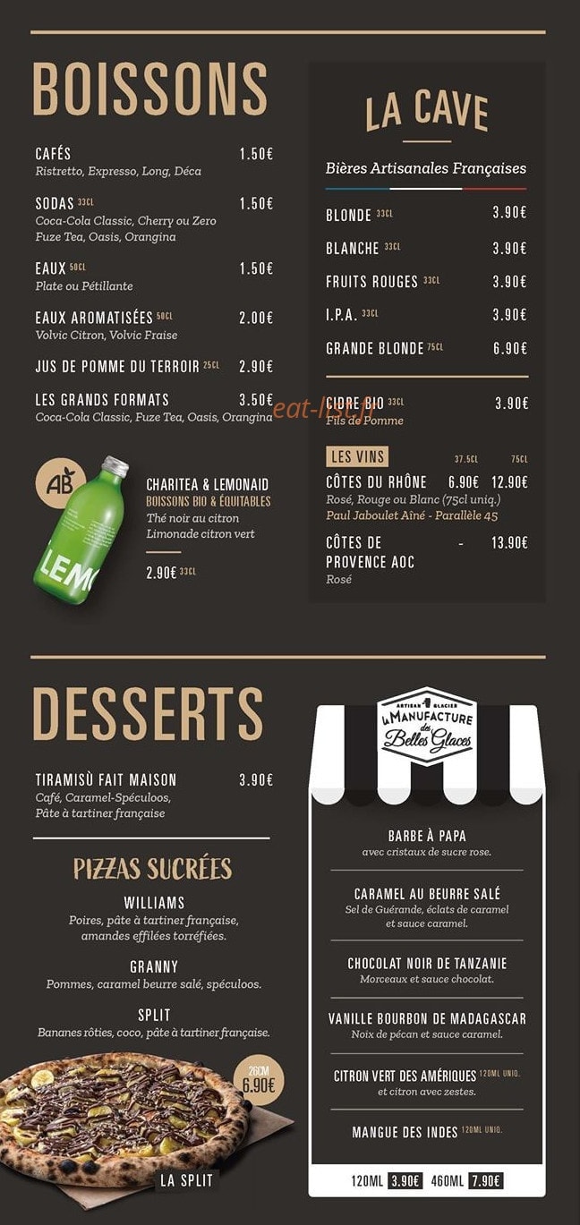 Pizza Cosy saint etienne sud — carte page 5