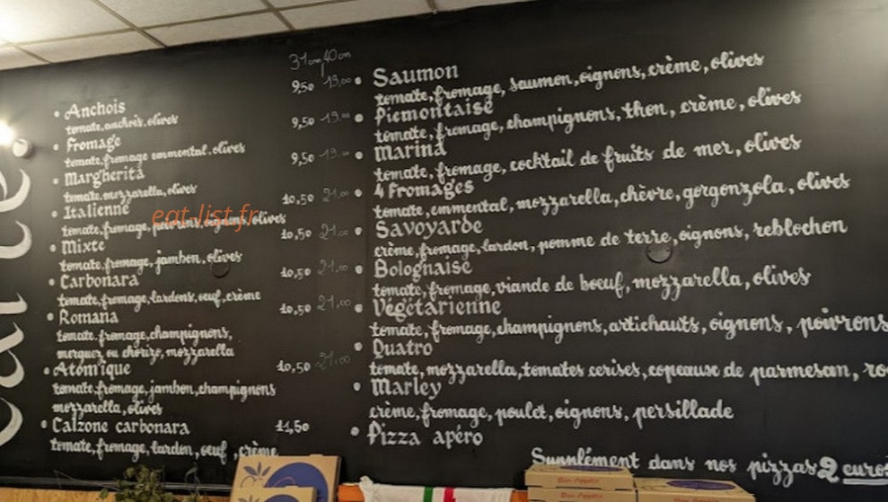 Pizza l'Italia — carte page 1