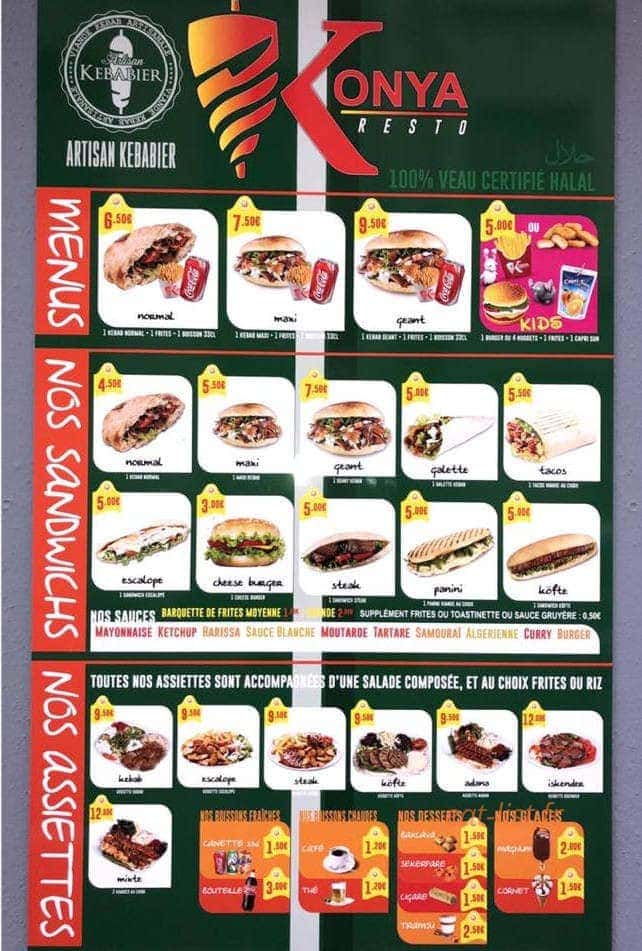 Resto konya — carte page 1