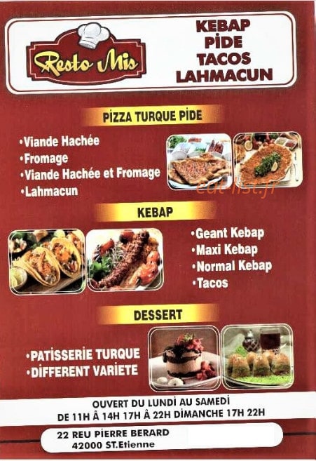 Resto Mis — carte page 1