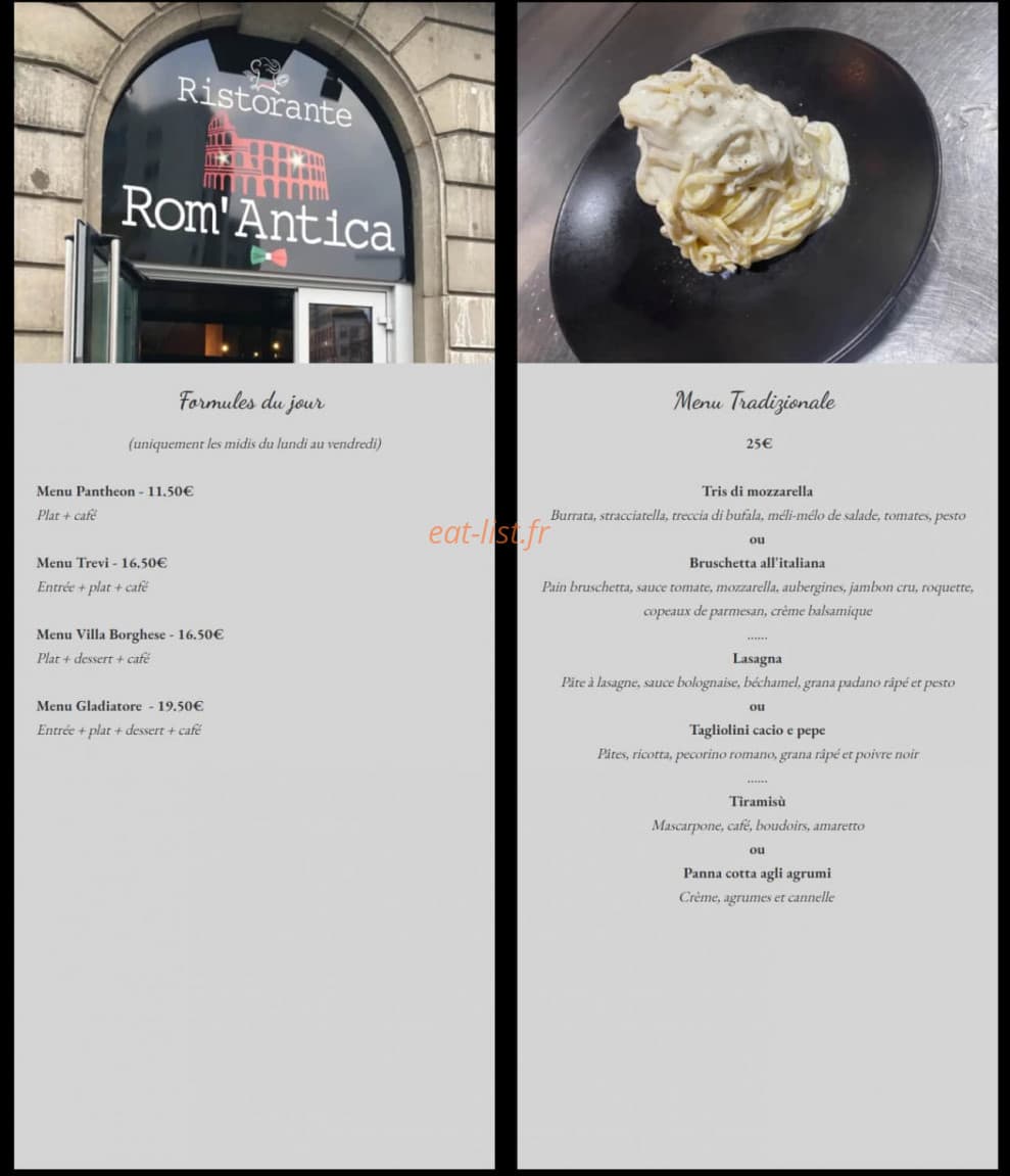 Rom’Antica — carte page 1