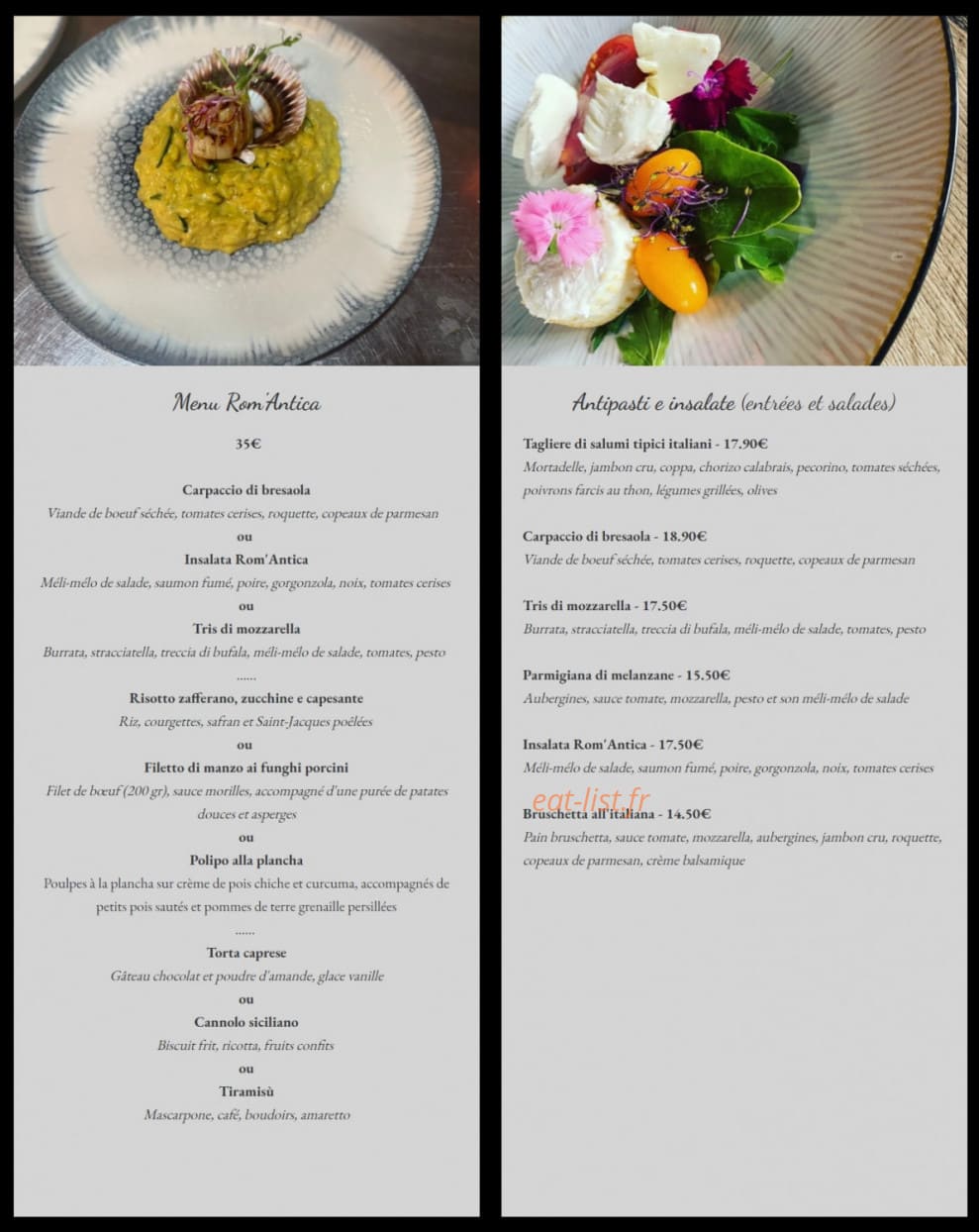 Rom’Antica — carte page 2
