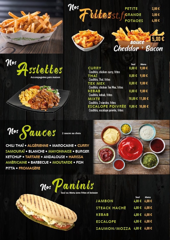 Royal Food — carte page 5