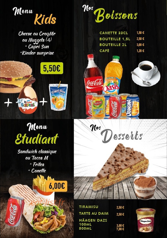 Royal Food — carte page 6