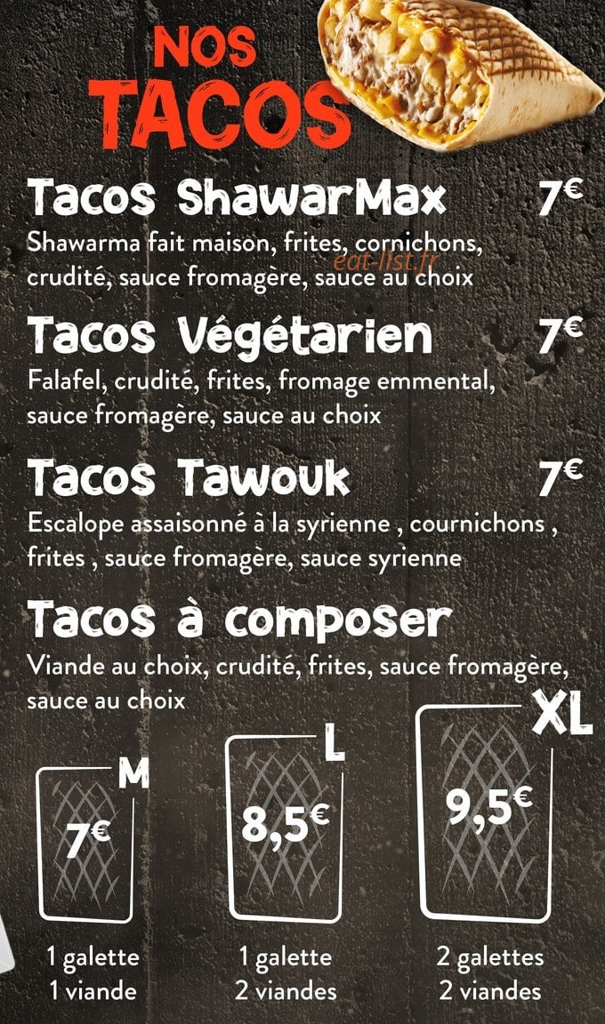 ShawarmaX — carte page 2