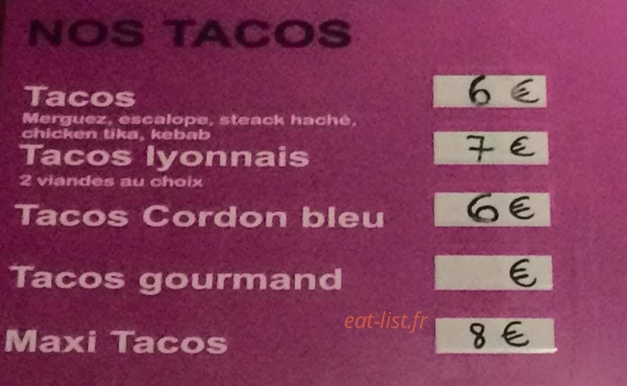 Snack — carte page 5