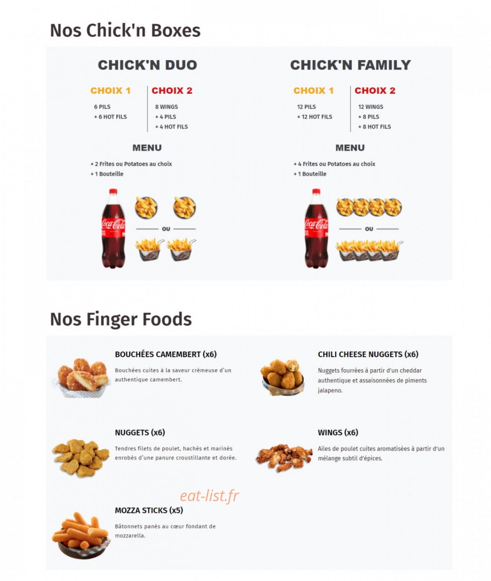 Station pizza — carte page 6