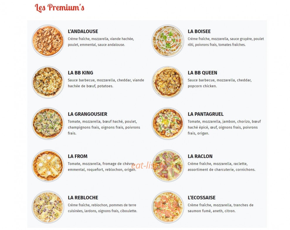Station pizza — carte page 3