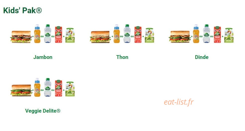 Subway — carte page 4