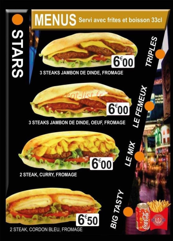 Super Food Station — carte page 3