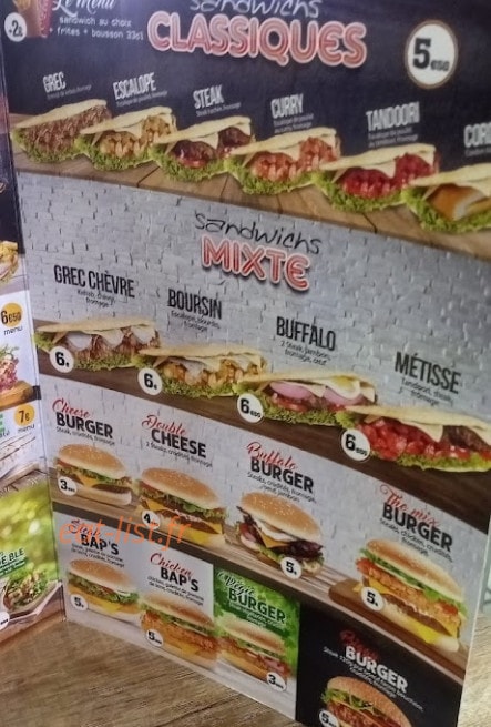Tacos B&M — carte page 3