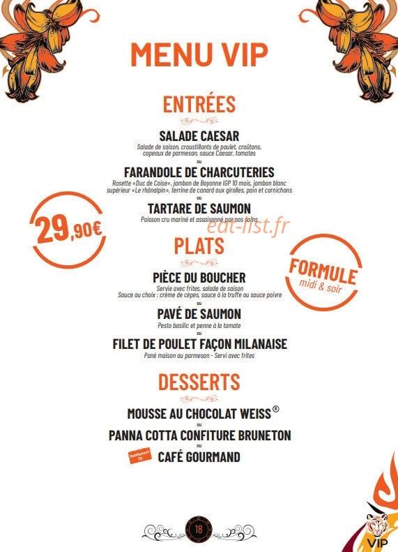 VIP — carte page 1