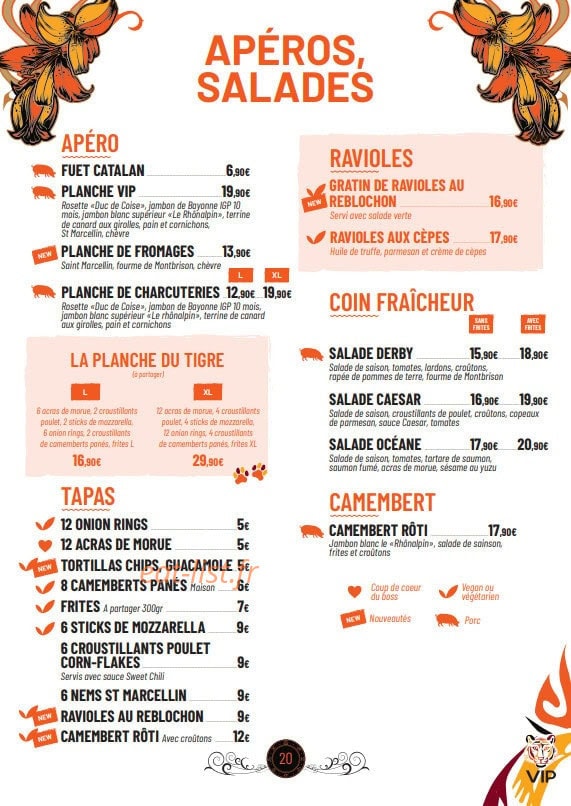 VIP — carte page 3