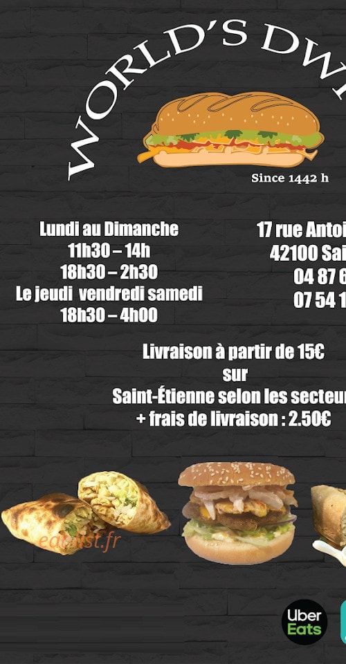 World's Dwich — carte page 1