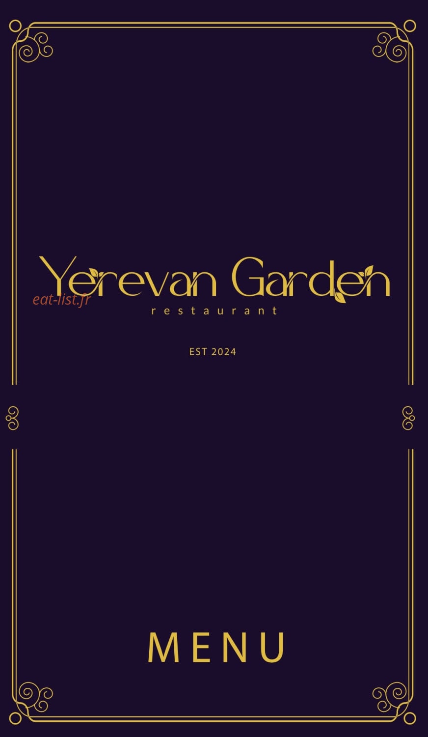 Yerevan Garden — carte page 1