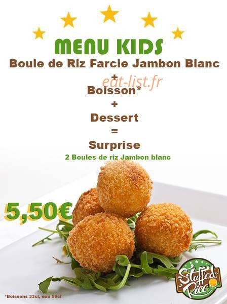 Stuffed Rice — carte page 1