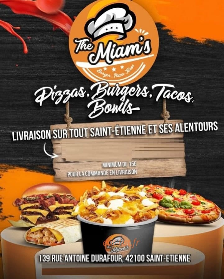 The Miam's — carte page 1