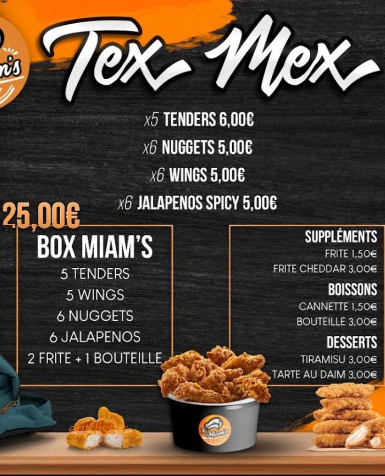 The Miam's — carte page 8