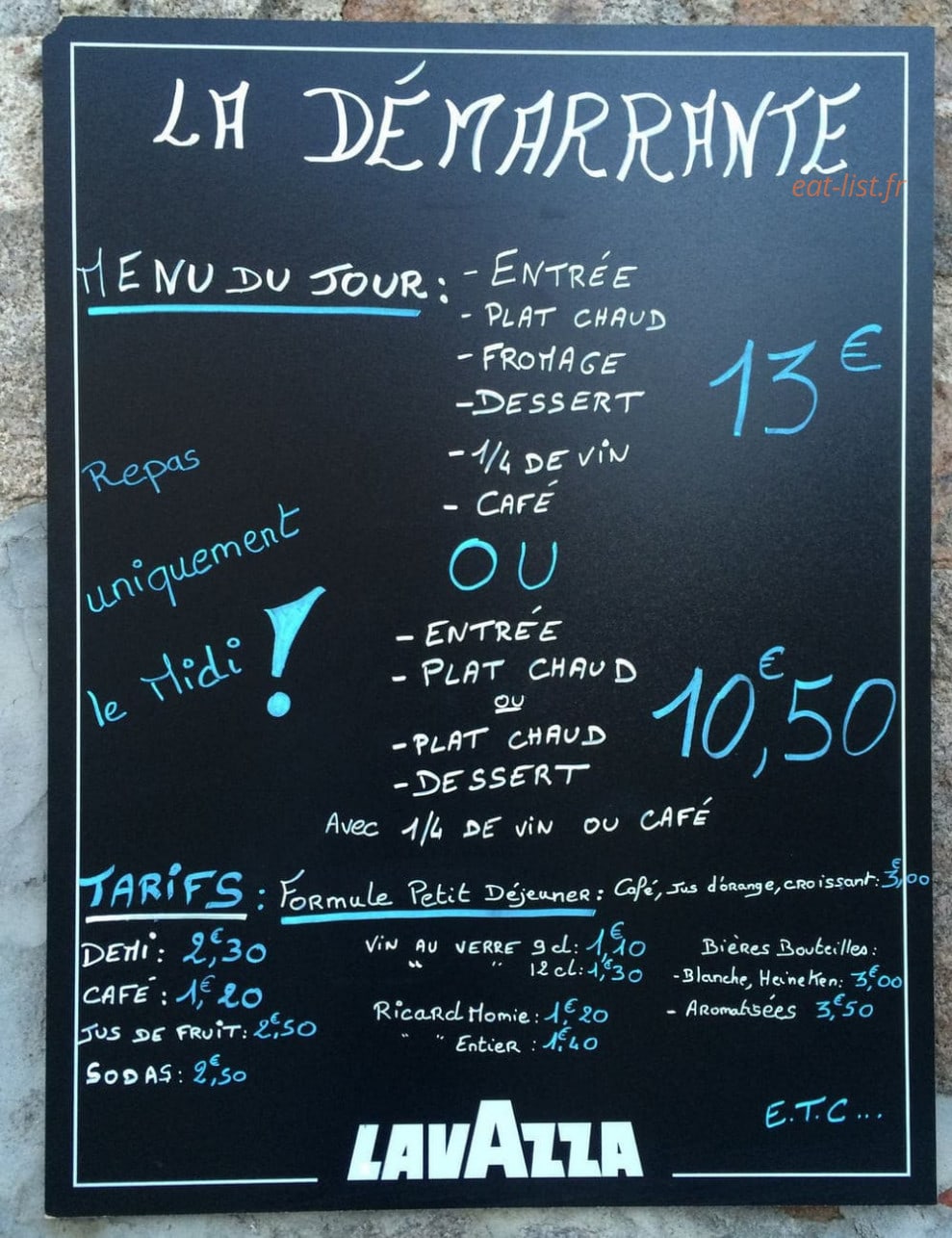 La Démarrante — carte page 1