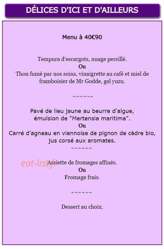 La Gare — carte page 2