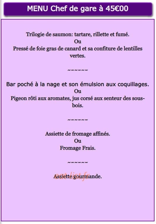 La Gare — carte page 6